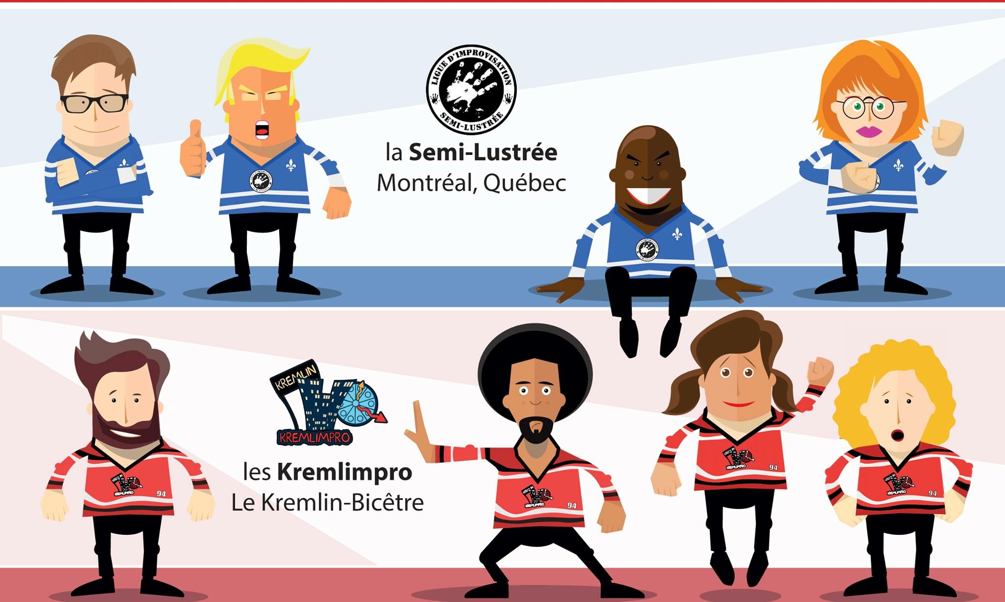 12 mai : Rencontre d’improvisation théâtrale Kremlimpro vs Québec Semi-Lustrée